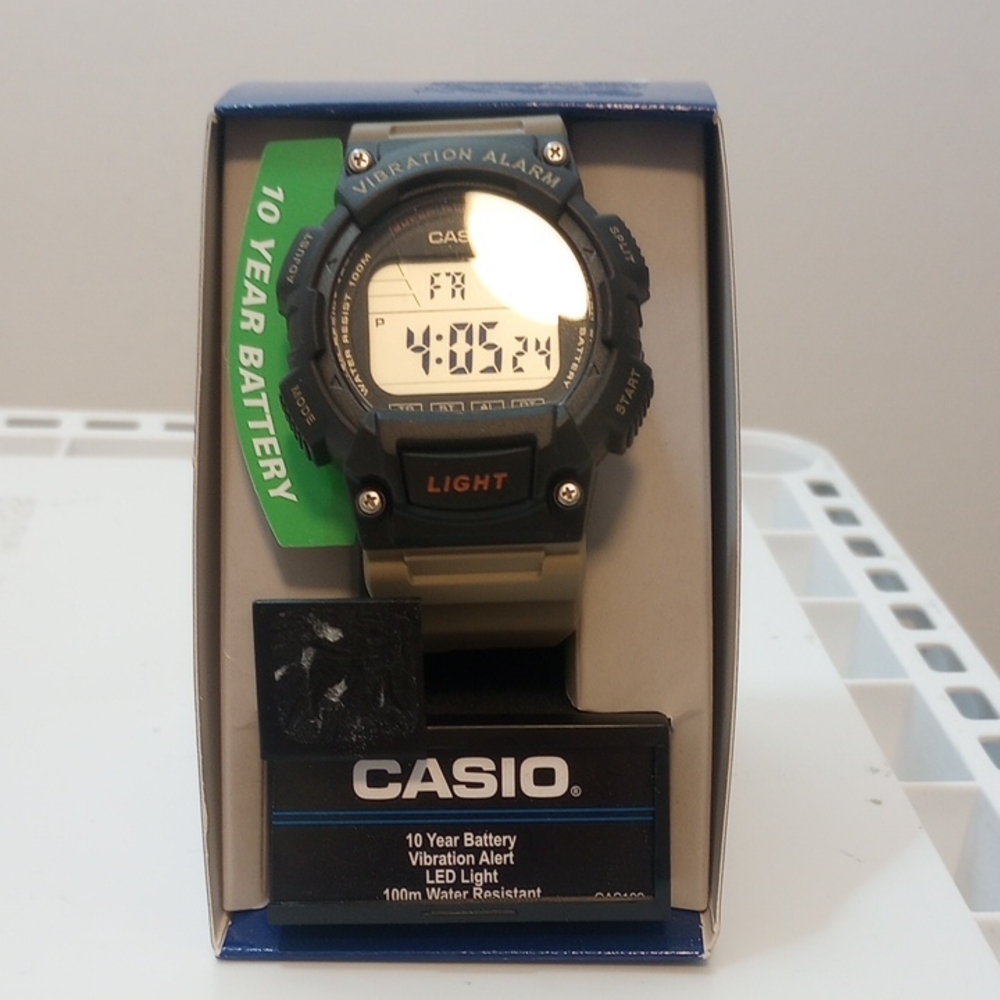 Casio Black and Tan Digital Watch